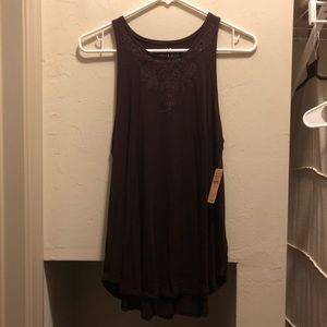 Dark Maroon American Eagle Tank Top